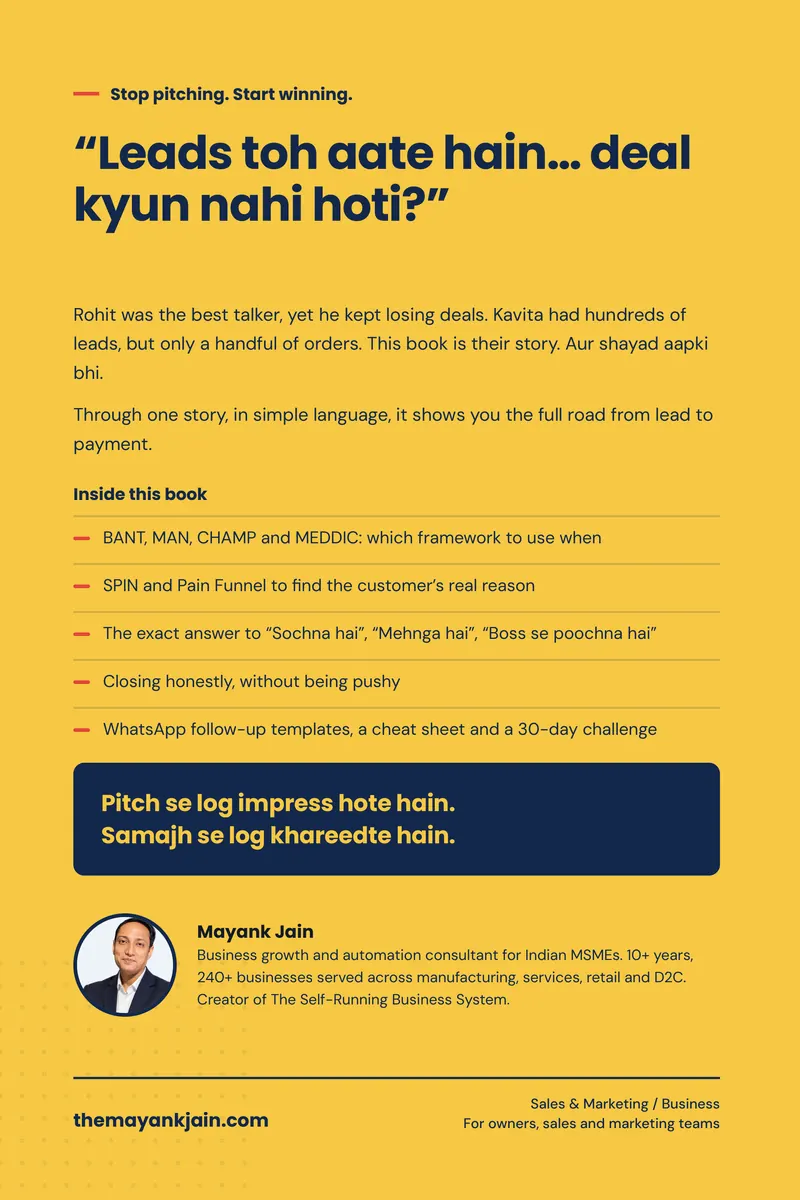 Stop Pitching. Start Winning.: back cover