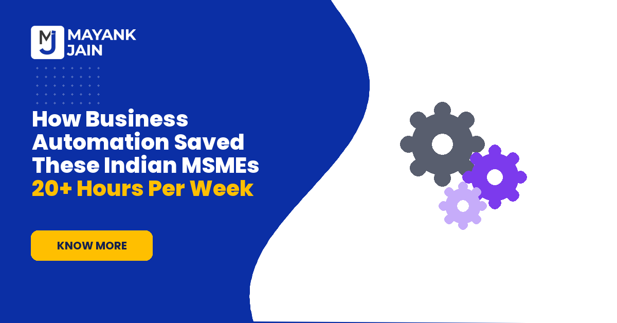 How Business Automation Saved These Indian MSMEs 20+ Hours Per Week